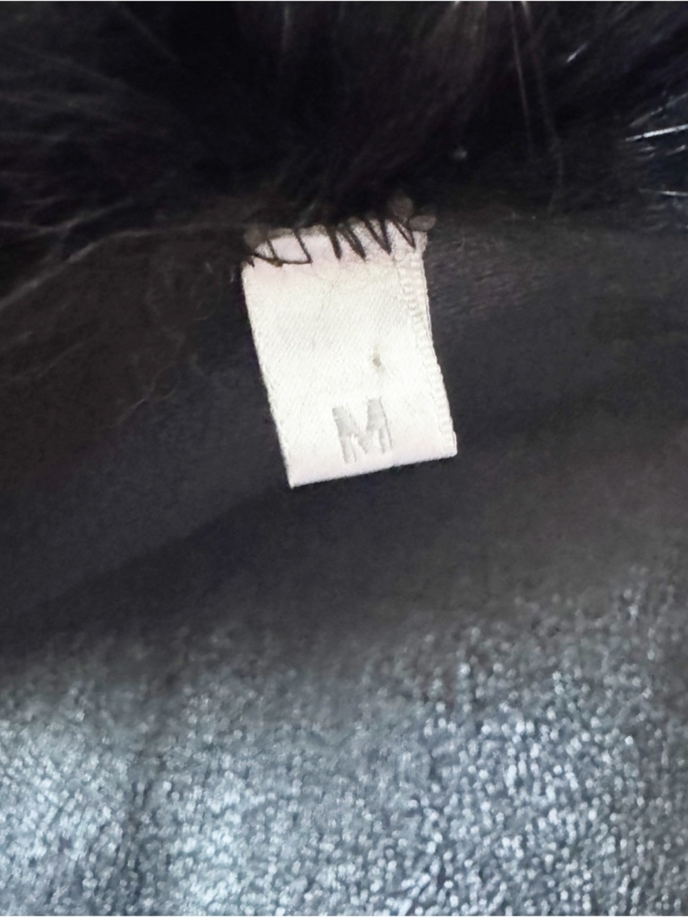Women’s Black Faux Fur Trim Leather Jacket - Picture 7 of 7